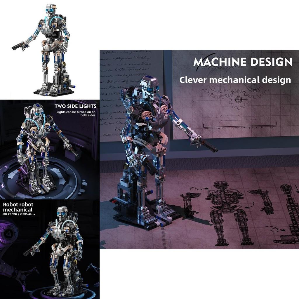 Mechanischer Schädel Roboter Bausteine für Kinder mit DIY-Montage für kreatives Spielen