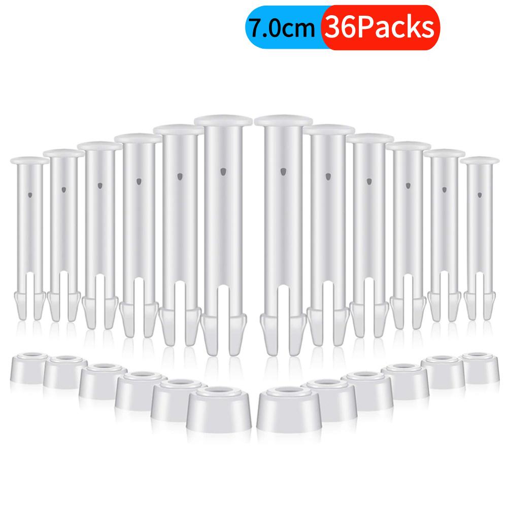 36-12 Packs Plastic Pool Joint Pins with Rubber Seals for Intex Round Metal Frame Connector Nail Pin Swimming Pool Accessories