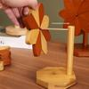 5Pcs Polished Heat Resistant Table Mat Windmill-shaped Anti-scald Pad Protective Coaster  Home  Use