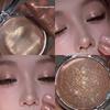 KAKASHOW Single Shade Halo Highlighter Balm 10g Glass-Sheen Wet-Glow Cream-to-Powder Portable Mirror
