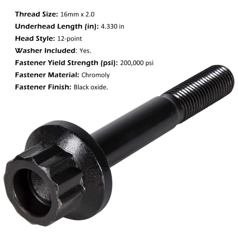 2342503 Harmonic Balancer Bolt Screw Stud with Seal Compatible for LS6 4.8L/5.3L/ 5.7L/6.0L Engine High Strength Durable