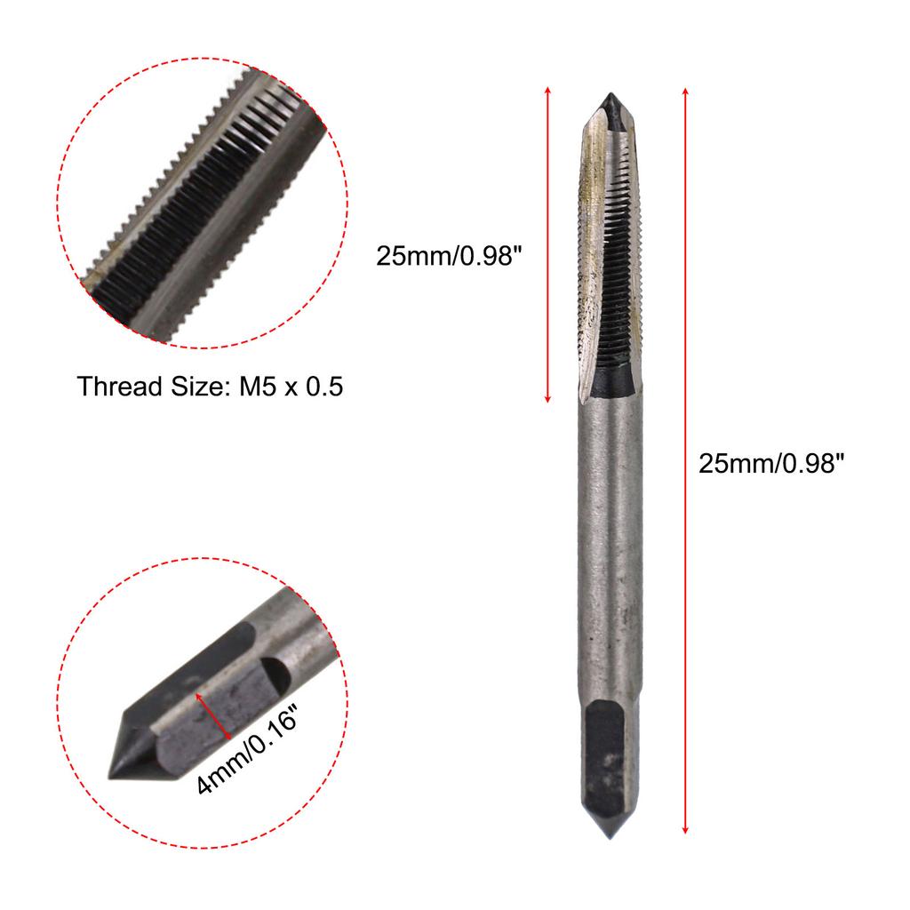 Bottom Taps Clear Threads Efficient Processing Wear Resistance 9SiCr Alloy Tool Steel For Rethreading Damaged Threads