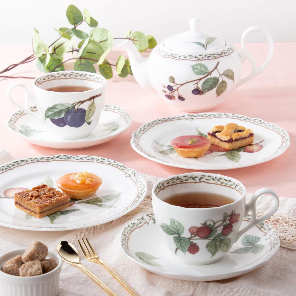 Noritake Orchard Garden Medium Plate, Diameter: Approx. 18.9cm, Height: Approx. 1.9cm, Microwave Safe, 97815/4911