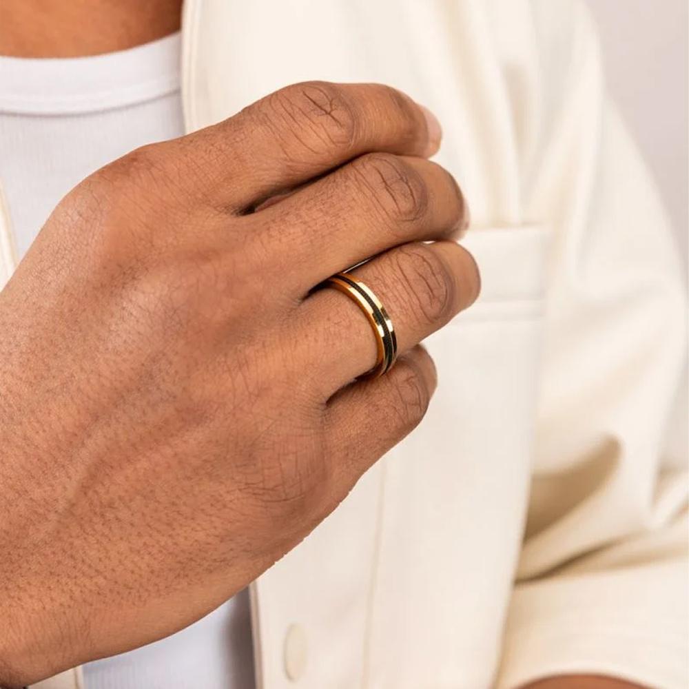 Pig&Hen Navak 4 Ring - Navy X Silver