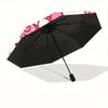1pc Hello Kitty Auto Personality Personality Umbrella 8-Bone Design Compact Gear for Outdoor Travel, Perfect Helloween Chrismas Gift for Friends or Fa