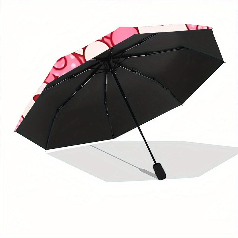 1pc Hello Kitty Auto Personality Personality Umbrella 8-Bone Design Compact Gear for Outdoor Travel, Perfect Helloween Chrismas Gift for Friends or Fa