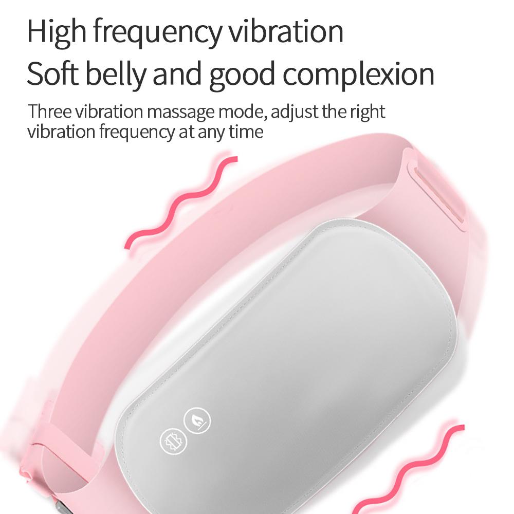 Uterus Heating Belt Power Bank Hot Compress Warm Menstrual Heated 3 Modes Waist Pain Massager Women Girls Ladies