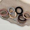 Korean Basic Simple Elastic Ice Silk Large Intestine Hair Band Solid Color Headrope Girls Women Hair Accessories