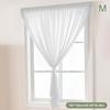 Adhesive Curtain No Punching Installation Balcony White Self-Adhesive Gauze Bedroom Bay Window Semi-Blackout Curtain