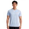 Under Armour V-Ausschnitt Lockerer Schnitt Colorblock Raglan Feuchtigkeitstransportierend Atmungsaktiv Schnelltrocknend Logo-Design Kurzarm T-Shirt Unisex T-Shirts 21500531-441