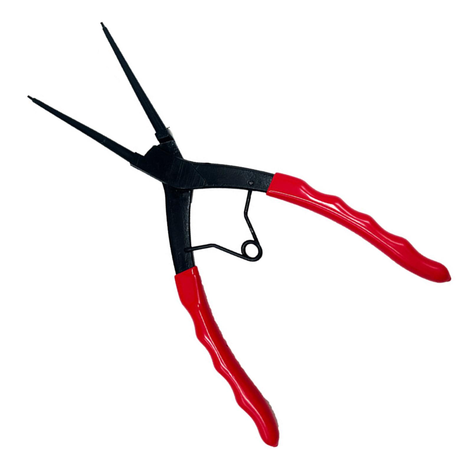 

Плоскогубцы с длинными носами для снятия стопорных колец, инструмент для узких мест, высокоуглеродистая сталь, удобная ручка для механиков и домашних мастеров 180