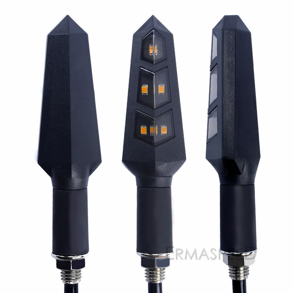 Universal Motorcycle LED Turn Signal Light Amber Turn Signal Blinker Lightings Indicator Lamp Tail Light Motorcycle