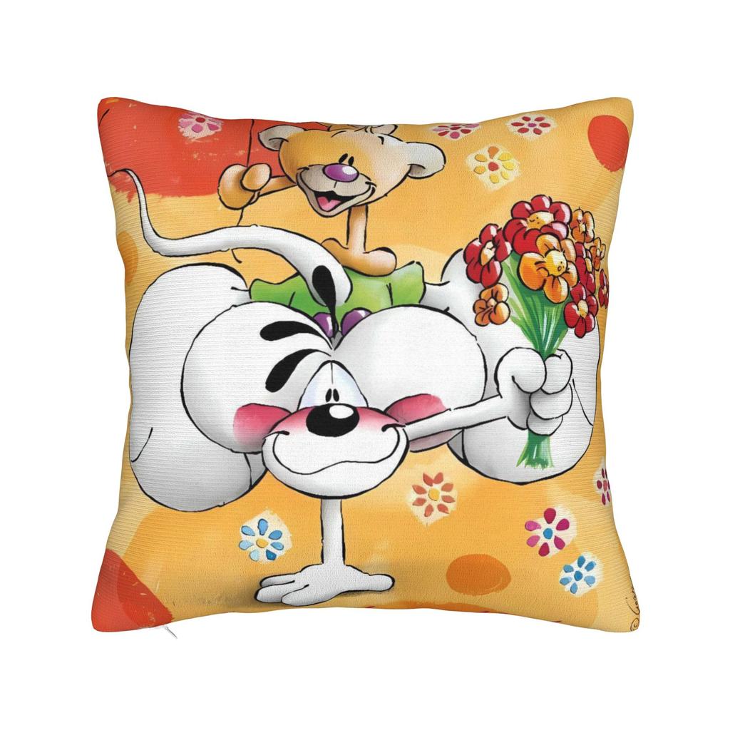 Good Night Diddl Pillow Cover  Comfy Cushion Cover Funny Pillow Case For Living Room Sofa