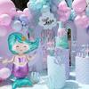 46 Inch Mermaid Standing Foil Balloons Kids Girls Mermaid Themed Birthday Party Decoration Ocean Undersea Party Favors Supplies