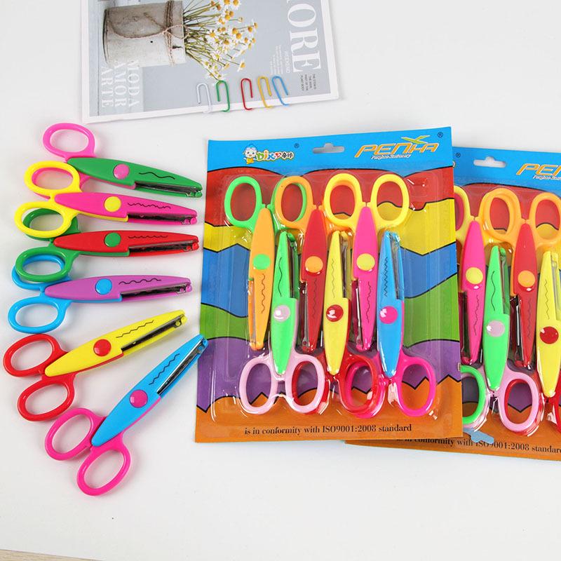 

6-Piece Safety Lace Scissors Set for DIY Paper Crafting and Kids Projects