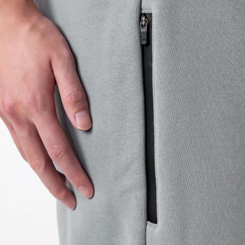 Asics Solid Color Outdoor Casual Elastic Cuffed Loose Warm Fleece Knit Sports Pants Men Pants Light-Gray 2031E660-024