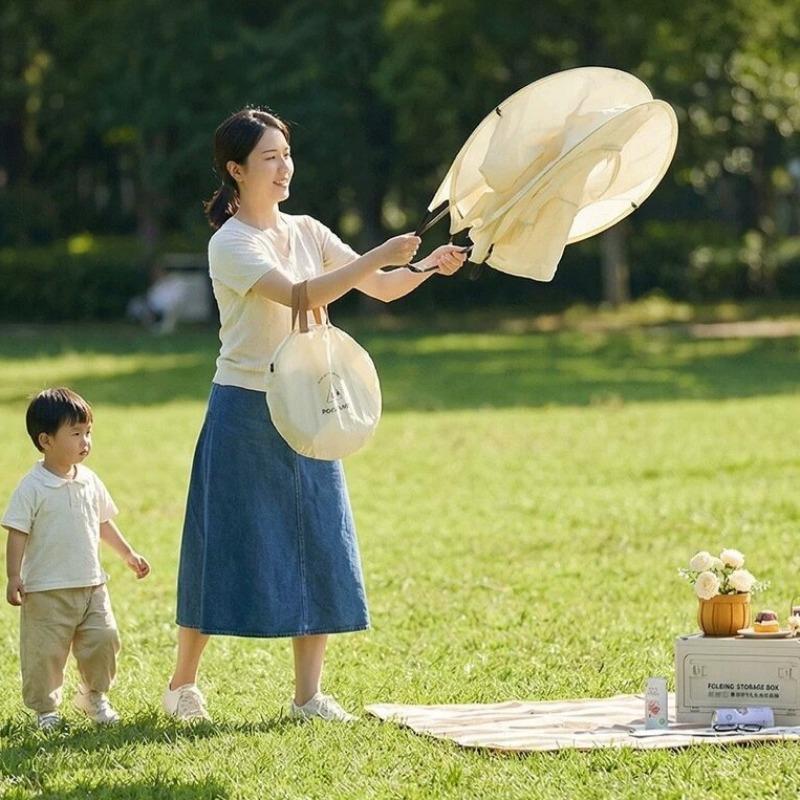 Portable Waterproof Beach Tent Foldable Sun Shelter Windproof One-touch Camping Tent Travel Outdoor Picnic Camping Supplies