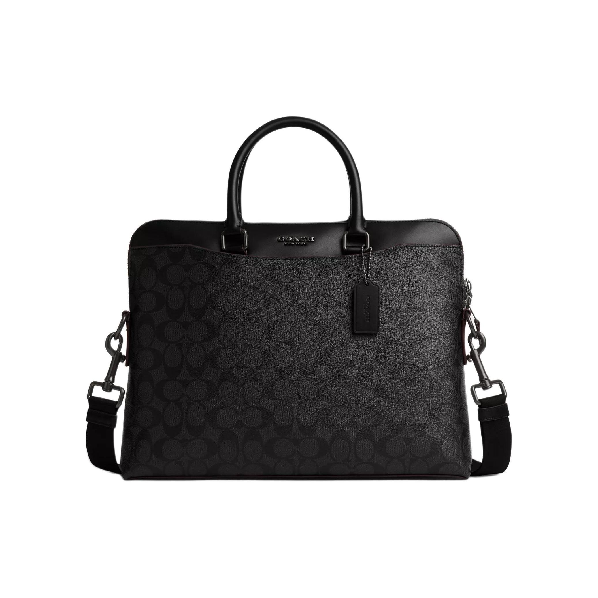 

Coach Beckett 37 Briefcase Signature Canvas Black Gunmetal Hardware 4182-JIO79 Basic Set (Bag+Dust Bag)