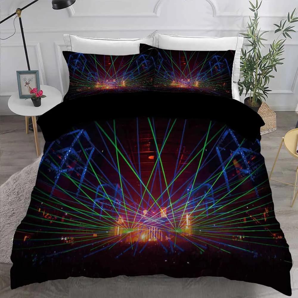 

New Fashion Bedding Set For 2 Persons Music Series Bed Linens Sets Dekbedovertrek 240X220 Quilt Cover Pillowcase Cotton Quality EU single(135x200cm)