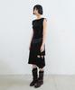 Sillot [1St Reorder] Tie-Up Slit Jersey Midi Skirt (Black)