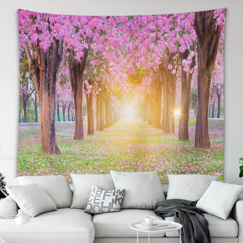 Tapiserie Decoratie pentru Casa Frumos Seria Flori de Cires Tapiserie Imprimata Decoratiuni Festival 230x180cm