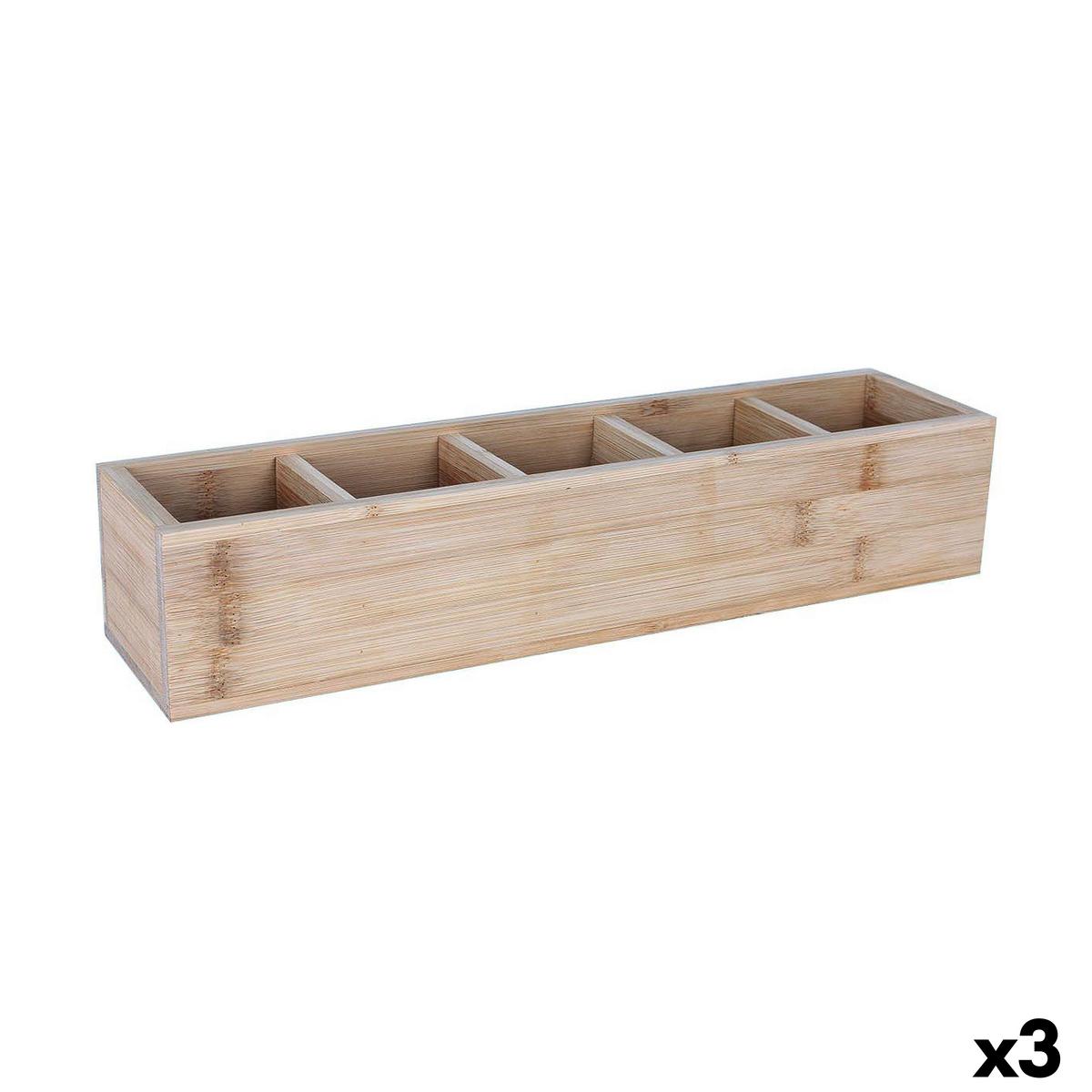 

Поднос для столовых приборов Viejo Valle Bamboo 39 x 10 x 8 см (3 единицы) TU прозрачный