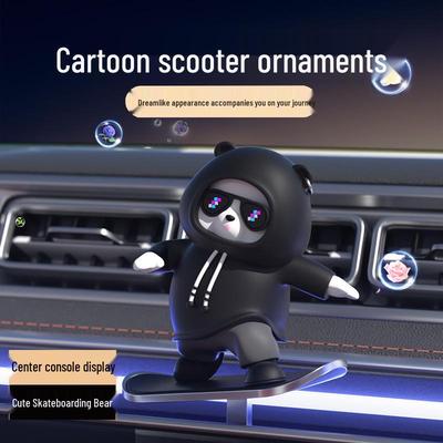 Women's Cute Cartoon Bear Car Ornament for Console Display
