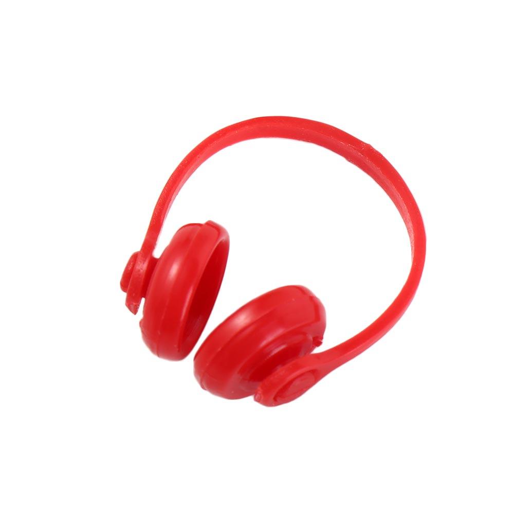 

Dollhouse Props Dollhouse Headphone Model Plastic Classic Miniature Headset Model 1/12 Scale Miniatures Wireless Earphone червоний