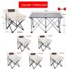 NuFeng Outdoor Portable Folding Moon Chair & Table Set