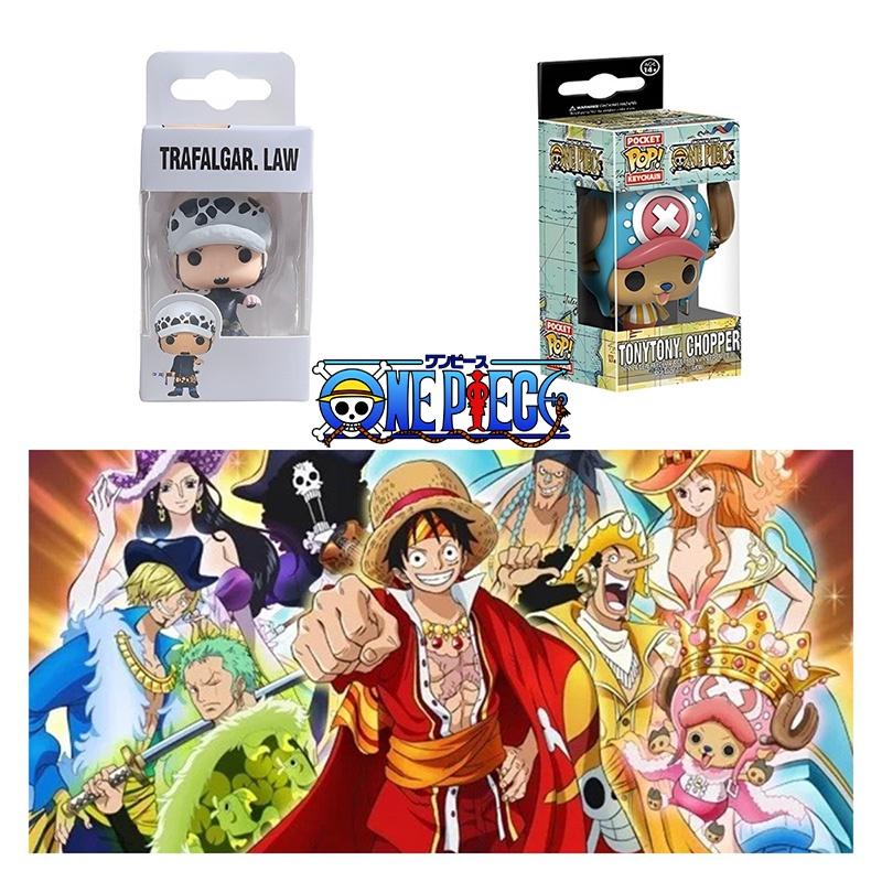 Pop Best-selling One Piece Luffy Anime Pvc Keychain Toy Gift Wholesale
