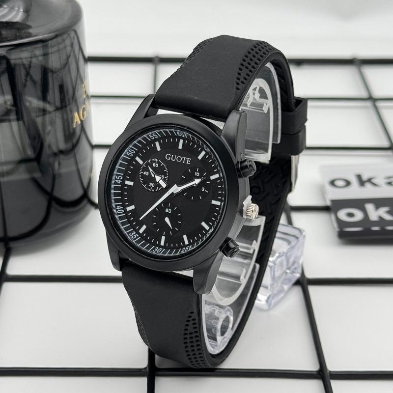 

JYL Men s Watch Rolex Yacht Luminous Waterproof Silicone Strap Black золотистий