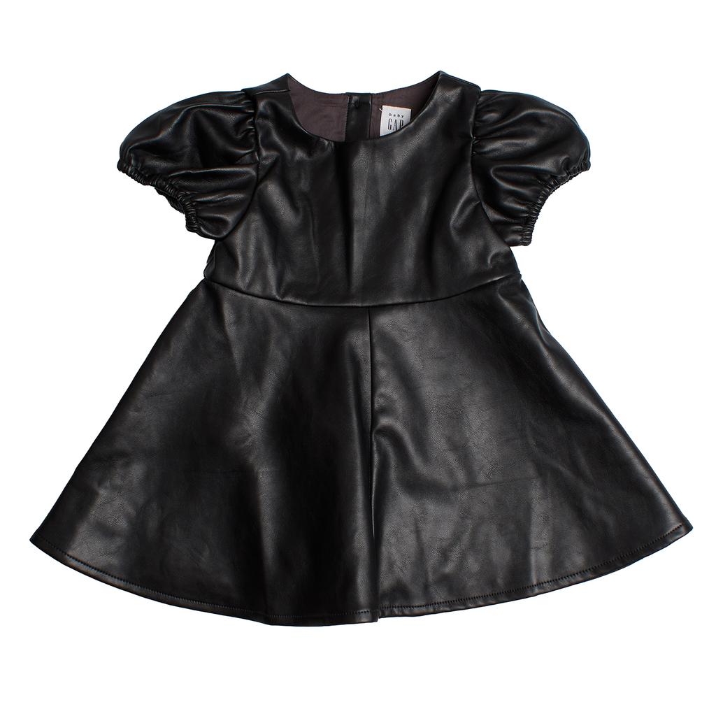 Leather Effect Dress with Matching Panties 783401 for Baby Girl