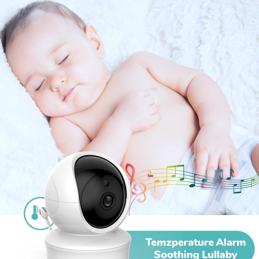 SM43C Drahtloses Babyphone mit Nachtsicht, Schlaflied, Gegensprechanlage und Temperaturerkennung