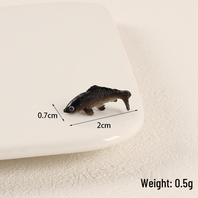 Miniatur-PVC-Koi-Goldfisch-Ornament für Spielhäuser & Dioramen