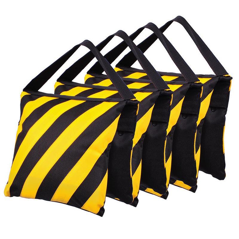 

Photography Sandbag Photography Equipment Accessories Double Zipper Striped Shooting Top Light Bracket Balance Heavy Bag жёлтый