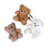 Stuffed Animals Curly Plush Sitting Doll Animal Bear Bear Bag Pendant  Home Desk Decor