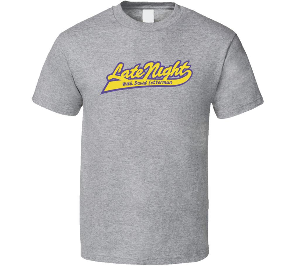 Late Night David Letterman T Shirt Mens Womens Tees Top M