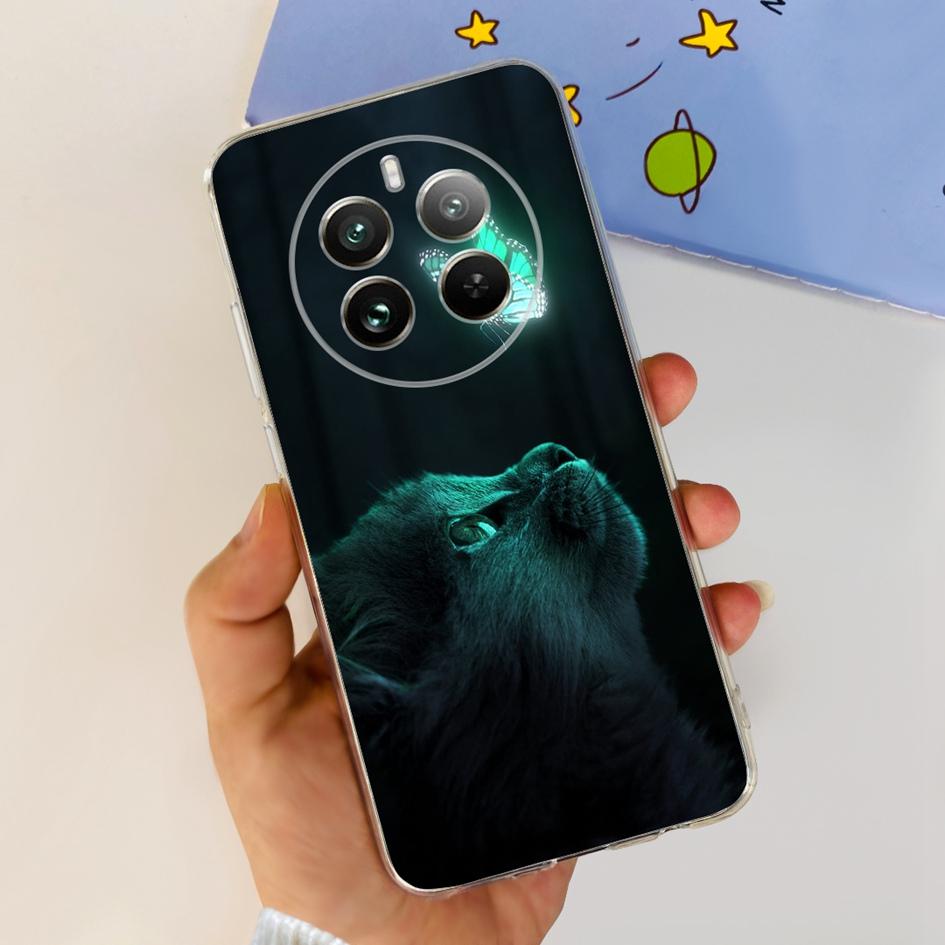 For Realme 12 Pro Plus Case Popular Flower Astronaut Soft Clear Silicone Phone Cover on Realme 12 Pro 5G 2024 Funda RMX3842 Case