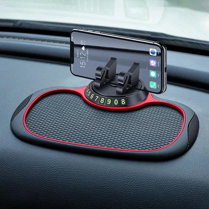 Çok Fonksiyonlu Araba Kaymaz Mat Otomatik telefon tutucu Kaymaz Yapışkan Anti Slayt Dash Telefon Montaj Silikon Pano Araba Pedi Mat