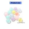 200PCS Craft Beads 12mm Jewelry Making Part Decorative Beads Beads Acrylic Texture Loose Beads Set for Jewelry Making