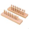 Foot Acupressure Tool Acupoint Massages Nonslip Wooden Feet Massage Board Reflexology