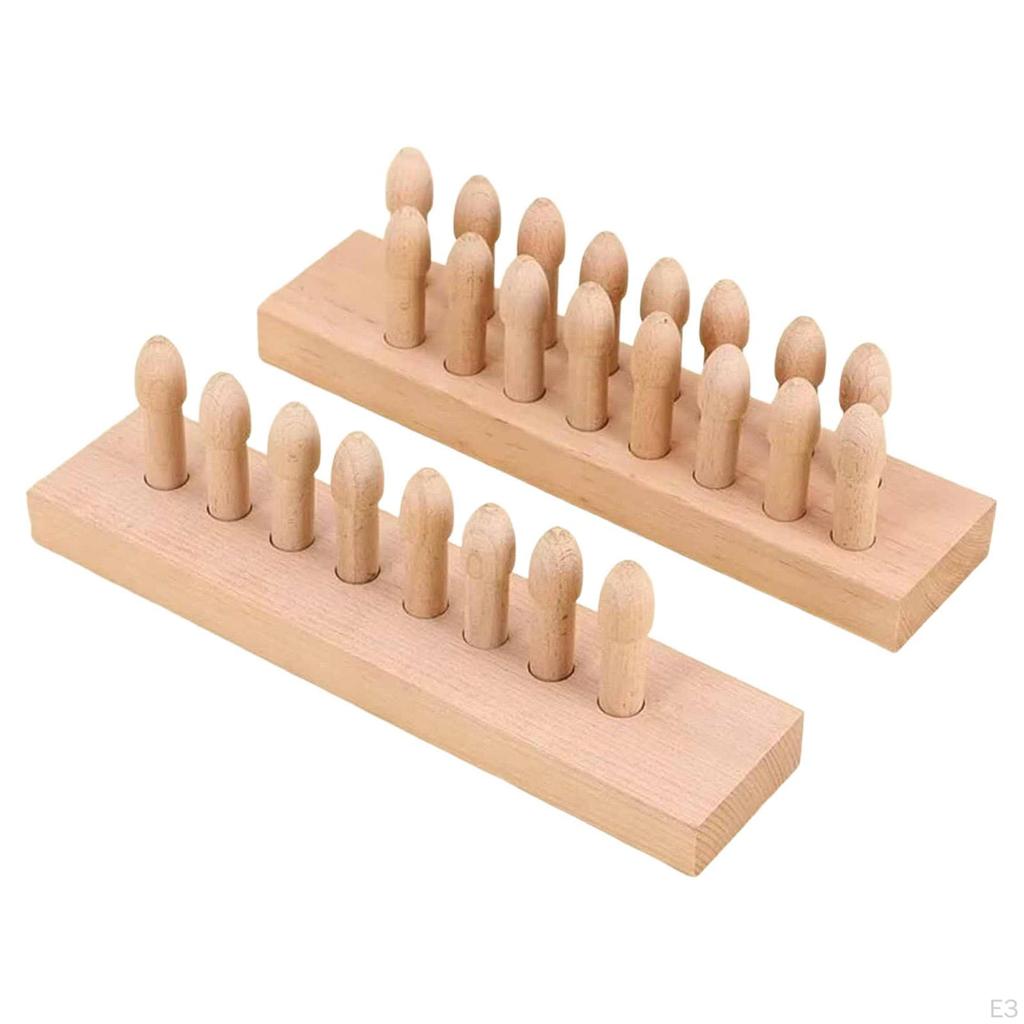 Foot Acupressure Tool Acupoint Massages Nonslip Wooden Feet Massage Board Reflexology