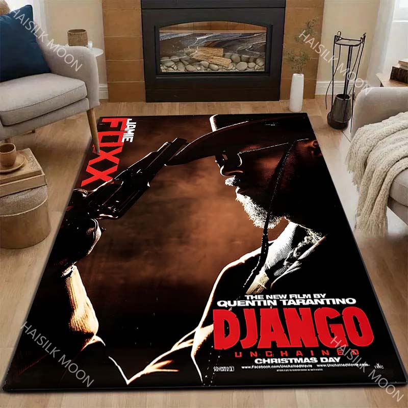 1PC Cowboy with gun Carpet for Living Room Bedroom Sofa Home Decor Rus Non-slip Floor Mat Luxury Gift