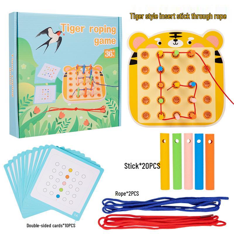 Vorschulische sensorische Perlenplatte: Feinmotorik, Puzzle & Früherziehungsspielzeug