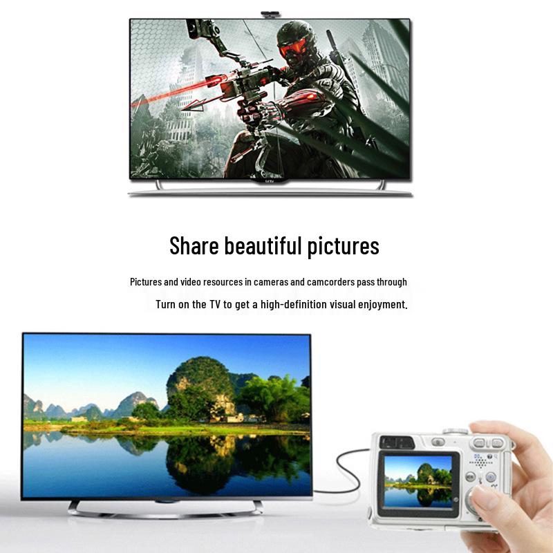 Mini HDMI to HDMI Adapter: Male-to-Female High-Definition Conversion for Large to Small HDMI Connections.