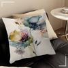 Wildflowers Watercolour Decorative Room Aesthetics Pillow Case Home Decor Bedroom Sofa Bed Couch Pillow Cover 45x45