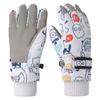 Kids Winter Warm Touchscreen Gloves Skiing Cycling Outdoor Play Cartoon Design Waterproof Fleece Lined