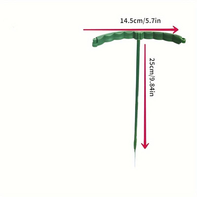 4pcs Plastic Plant Support Pile Frame Greenhouse Arrangement Semicircle Fixed Rod Indoor Flower Plant Vine Climbing Bracket