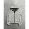 Mens Reversible Leopard Print Hooded Zip-Up Oversized Sweatshirt Winter Casual Wear