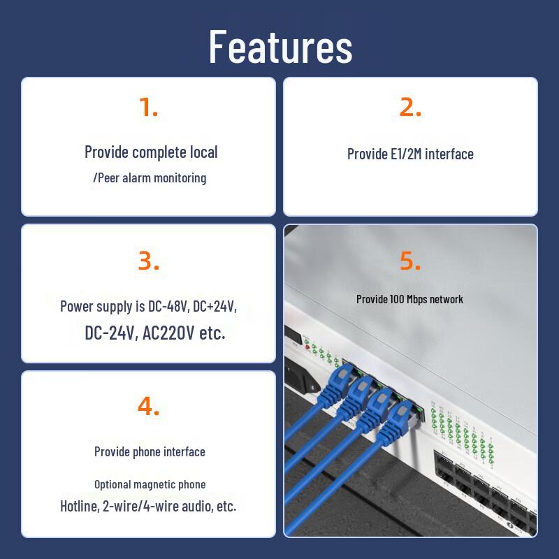 Zhongke Optoelectronics E1 PCM Telephone Voice Multiplexer